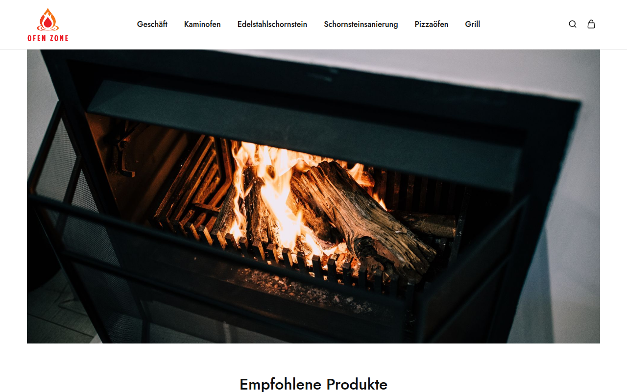 Screenshot van ofen-zone.de