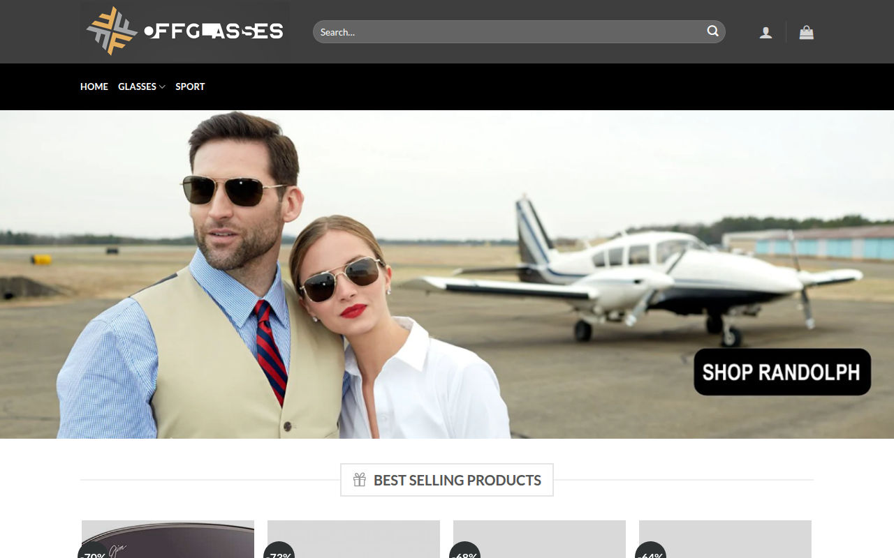 Screenshot van offglasses.com