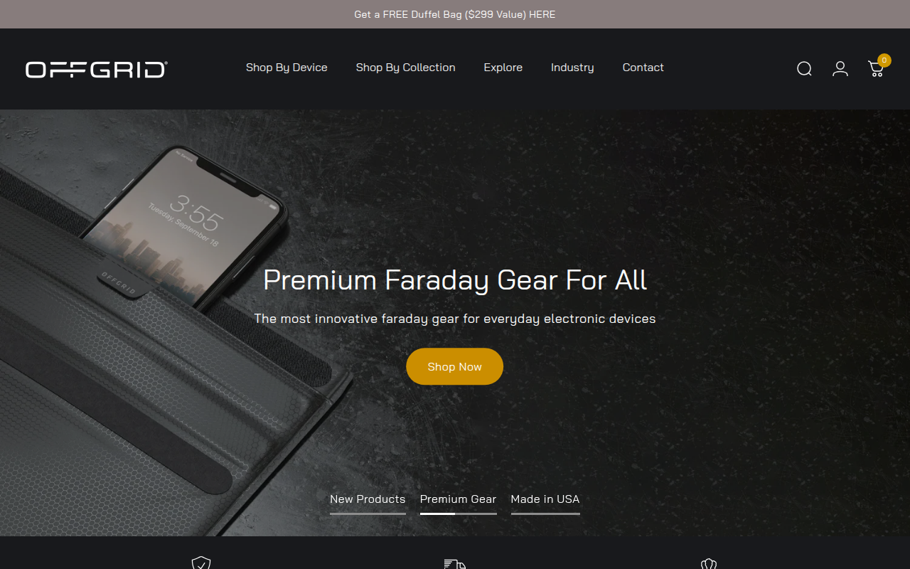 Screenshot van offgrid.co