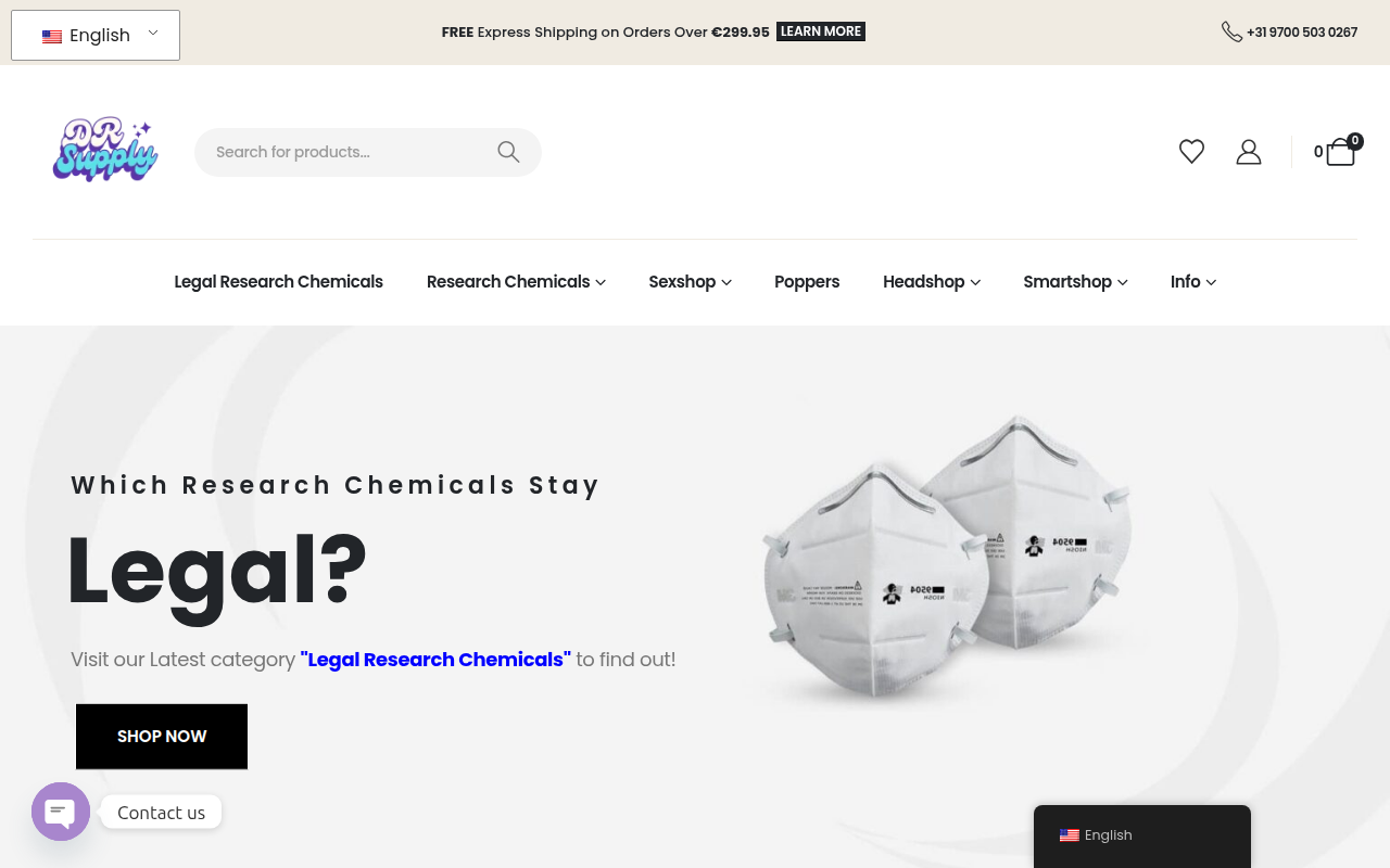 Screenshot van officialmedistore.com