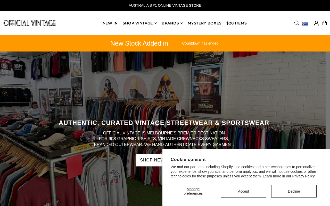 Screenshot van officialvintage.com