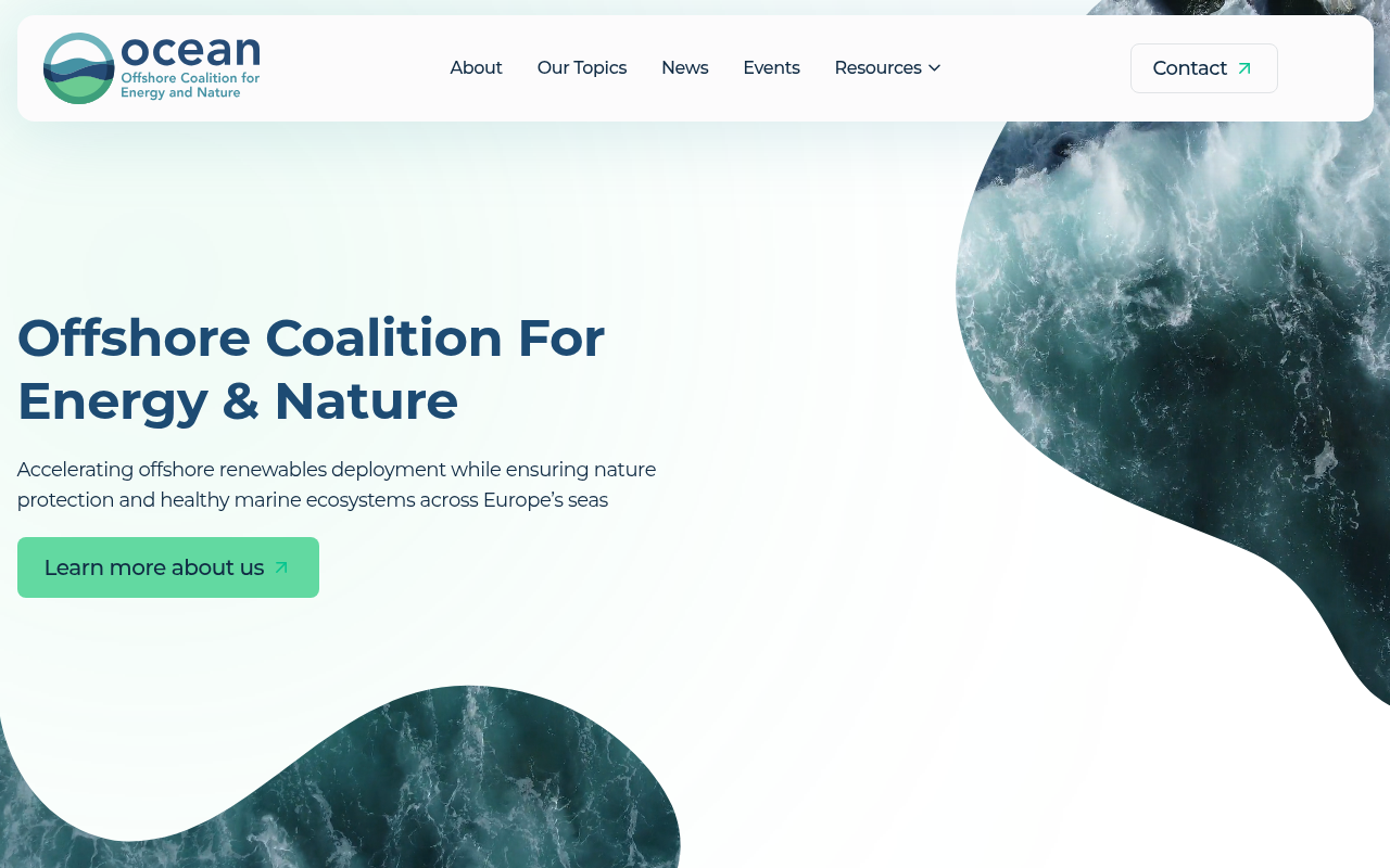 Screenshot van offshore-coalition.eu