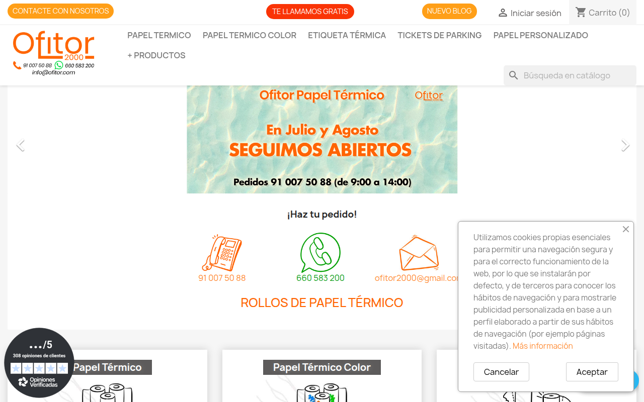 Screenshot van ofitor.com