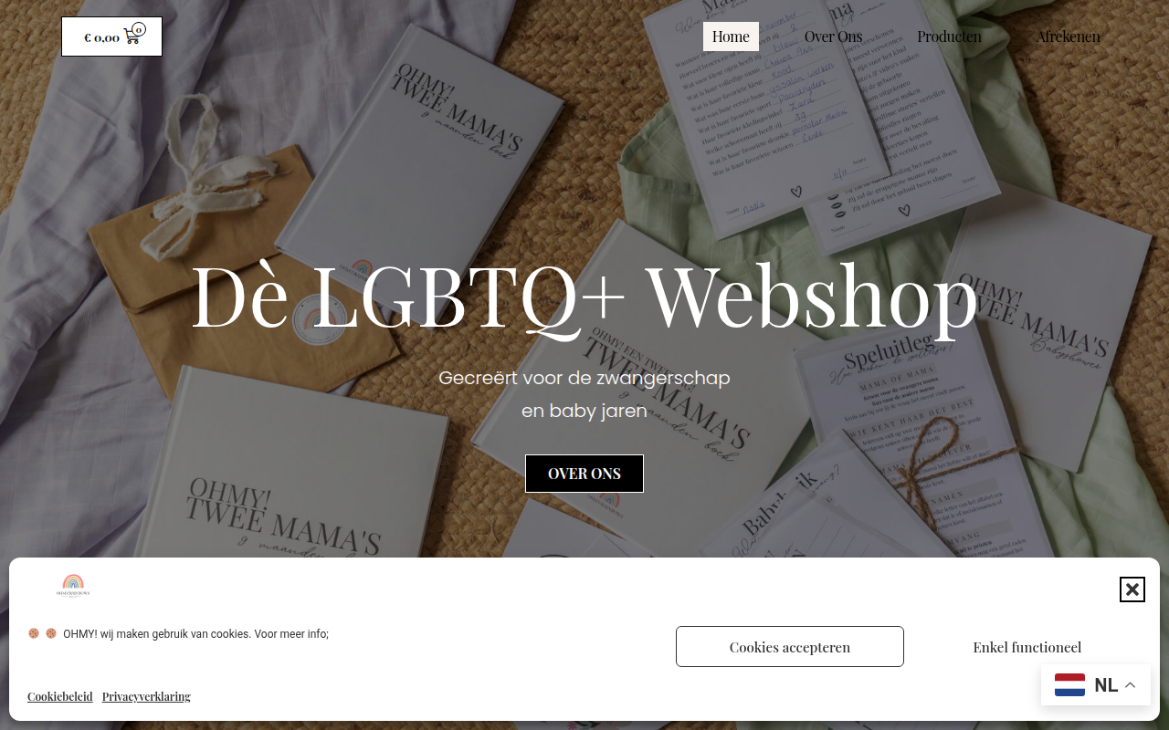 Screenshot van ohmyrainbows.com