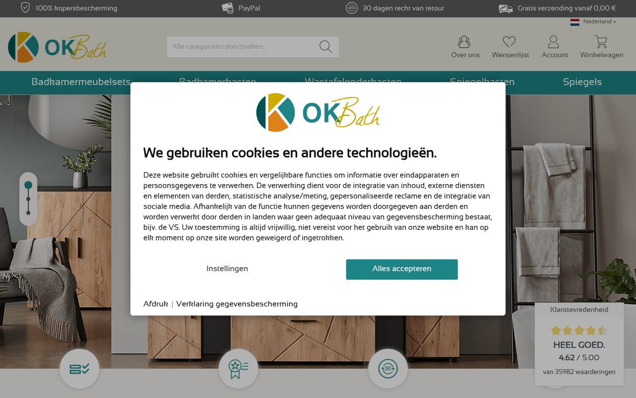 Screenshot van ok-bath.nl