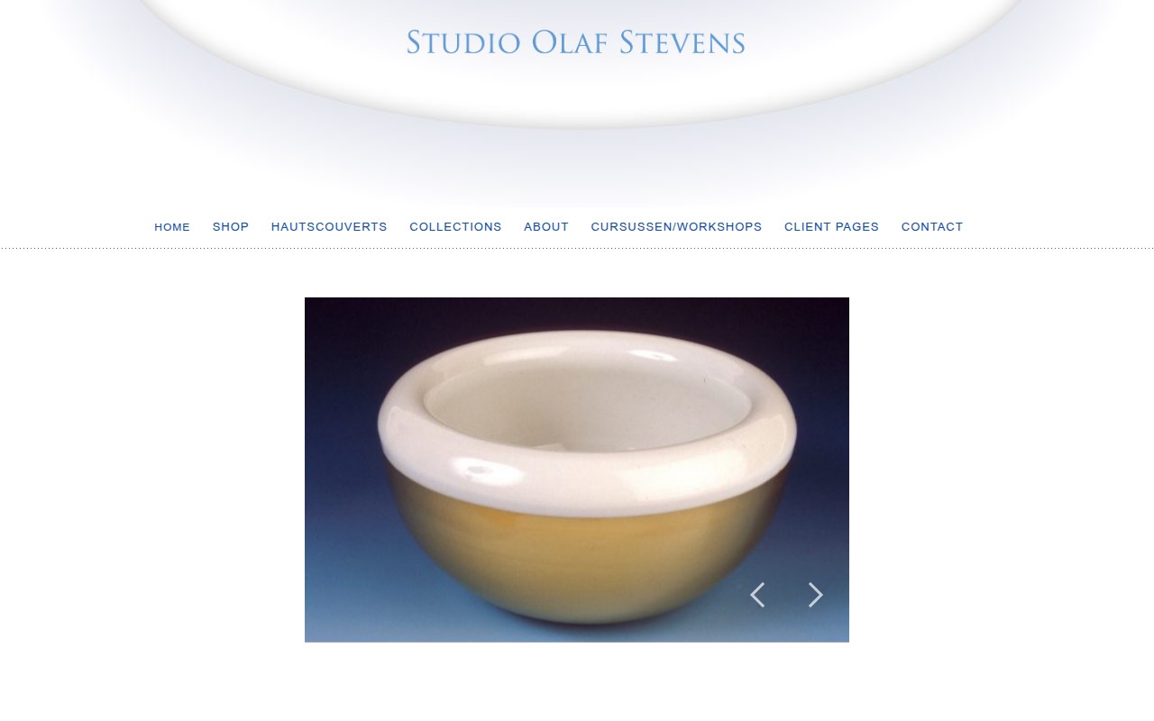Screenshot van olafstevens.com