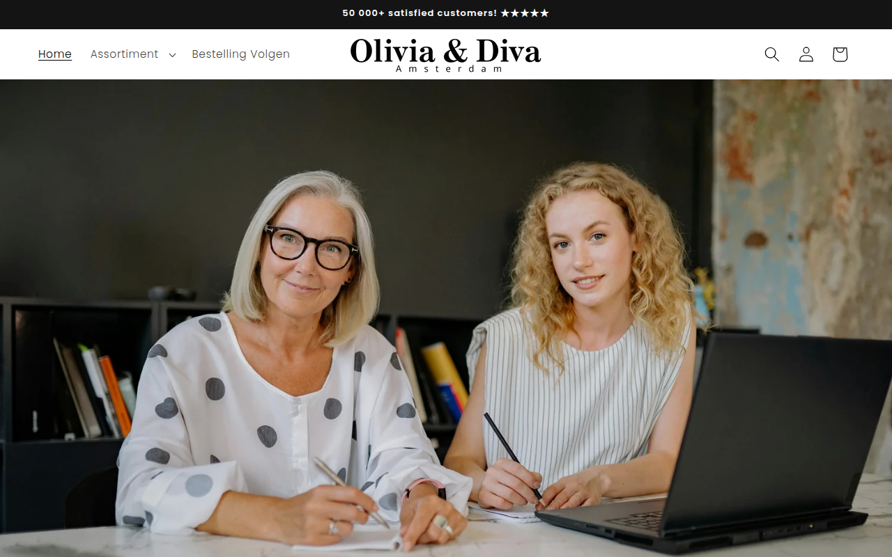 Screenshot van oliviadiva.nl