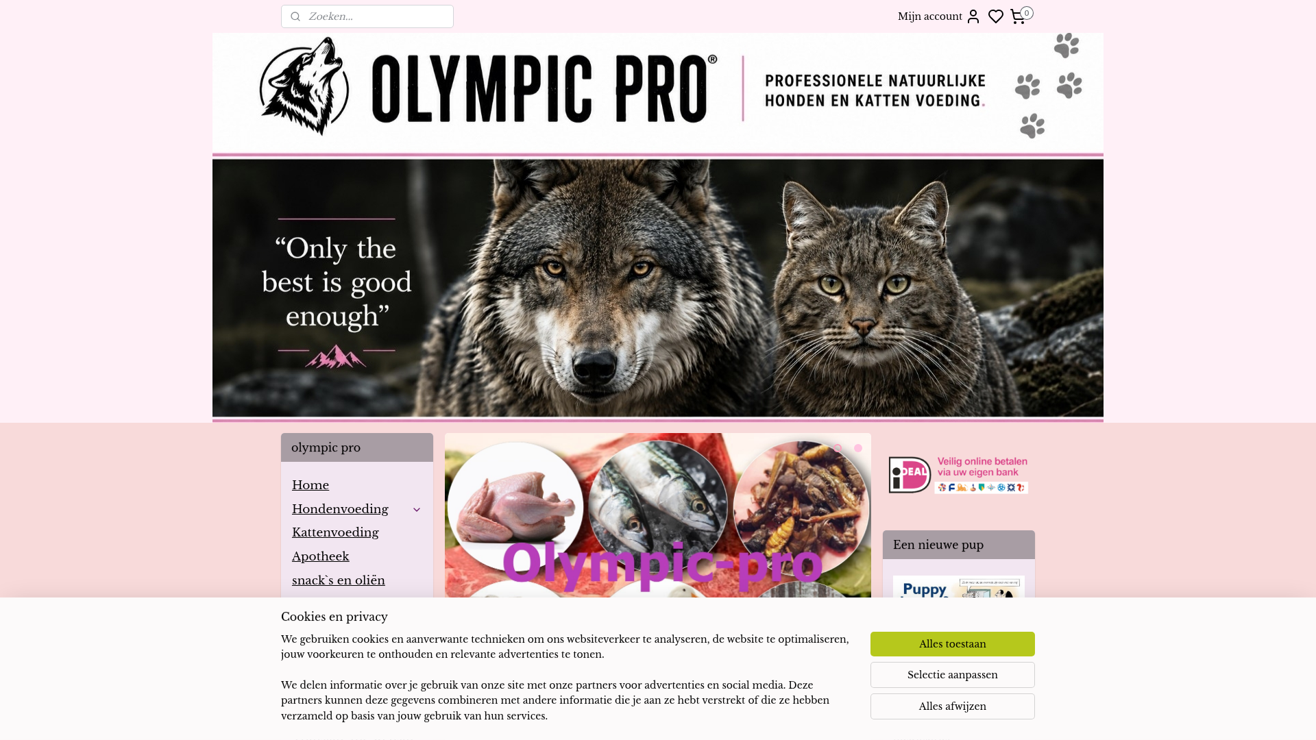 Screenshot van olympic-pro.com