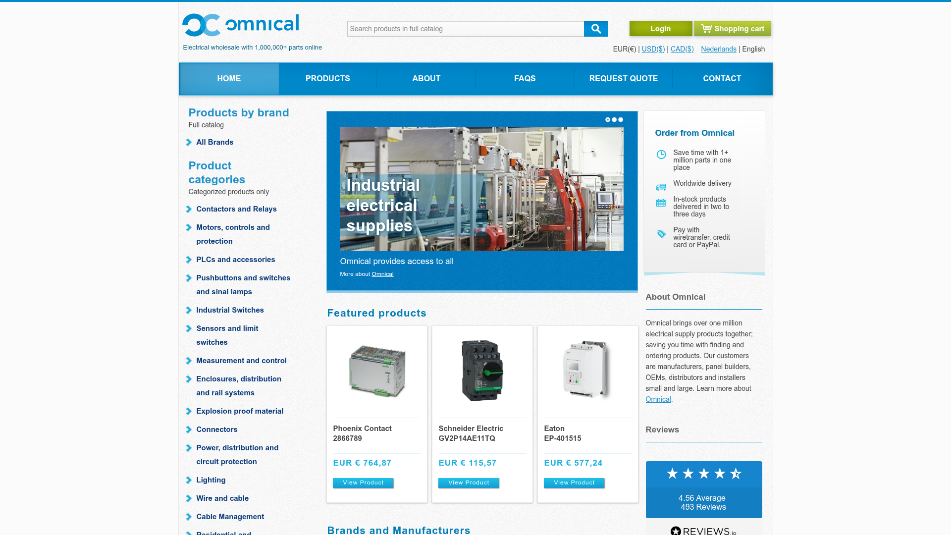 Screenshot van omnical.co