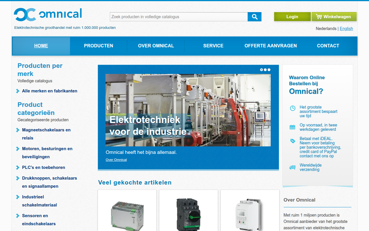 Screenshot van omnical.nl