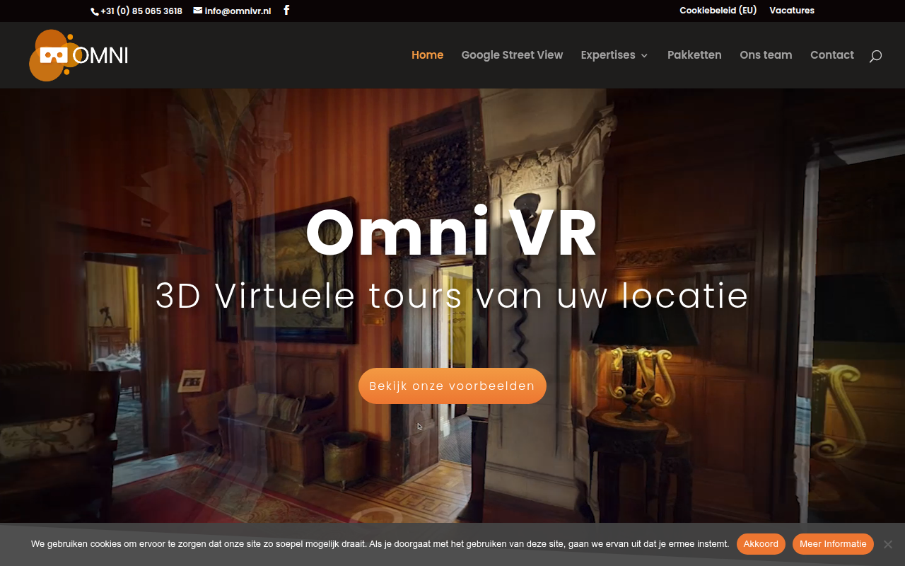 Screenshot van omnivr.nl