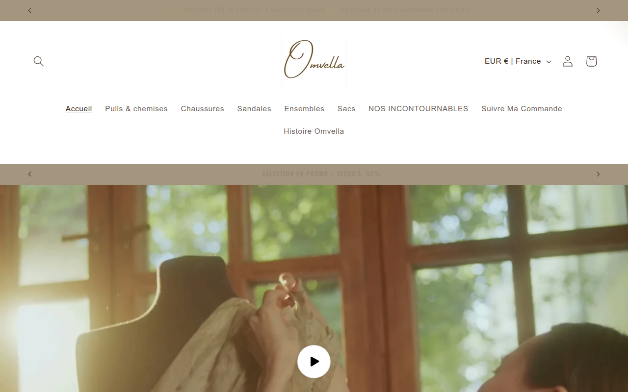 Screenshot van omvella.com