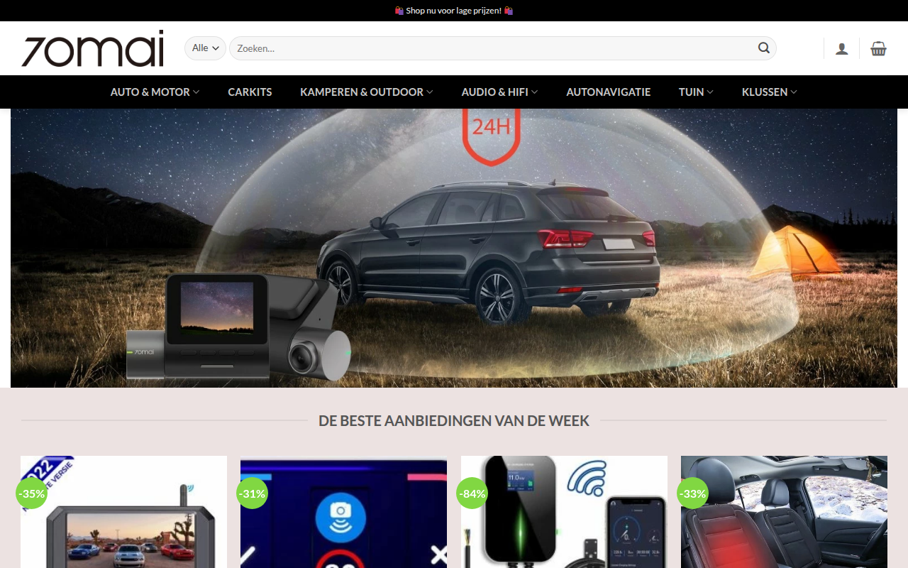 Screenshot van omvormersshop.com