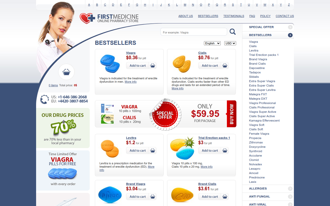 Screenshot van on-line-meds.com