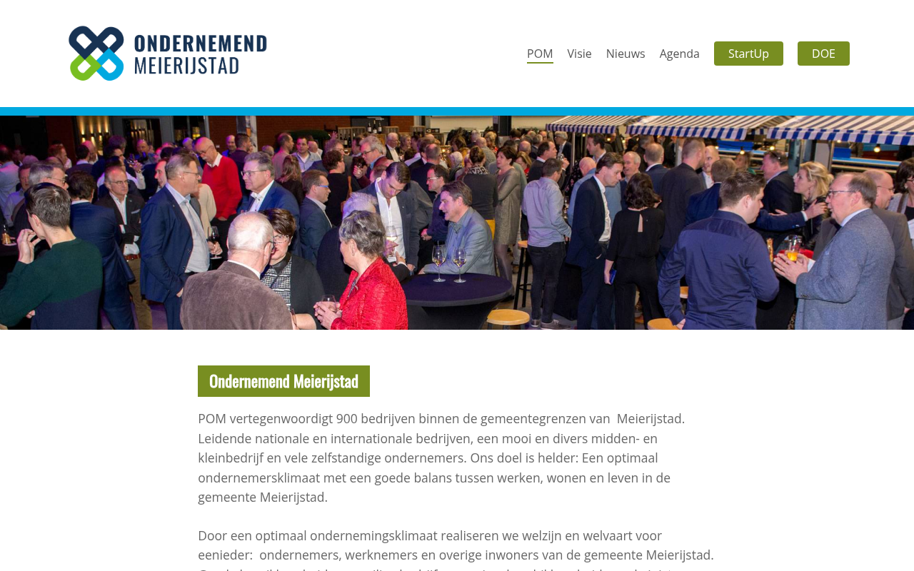 Screenshot van ondernemendmeierijstad.nl