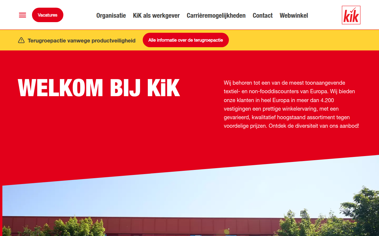 Screenshot van onderneming.kik.nl