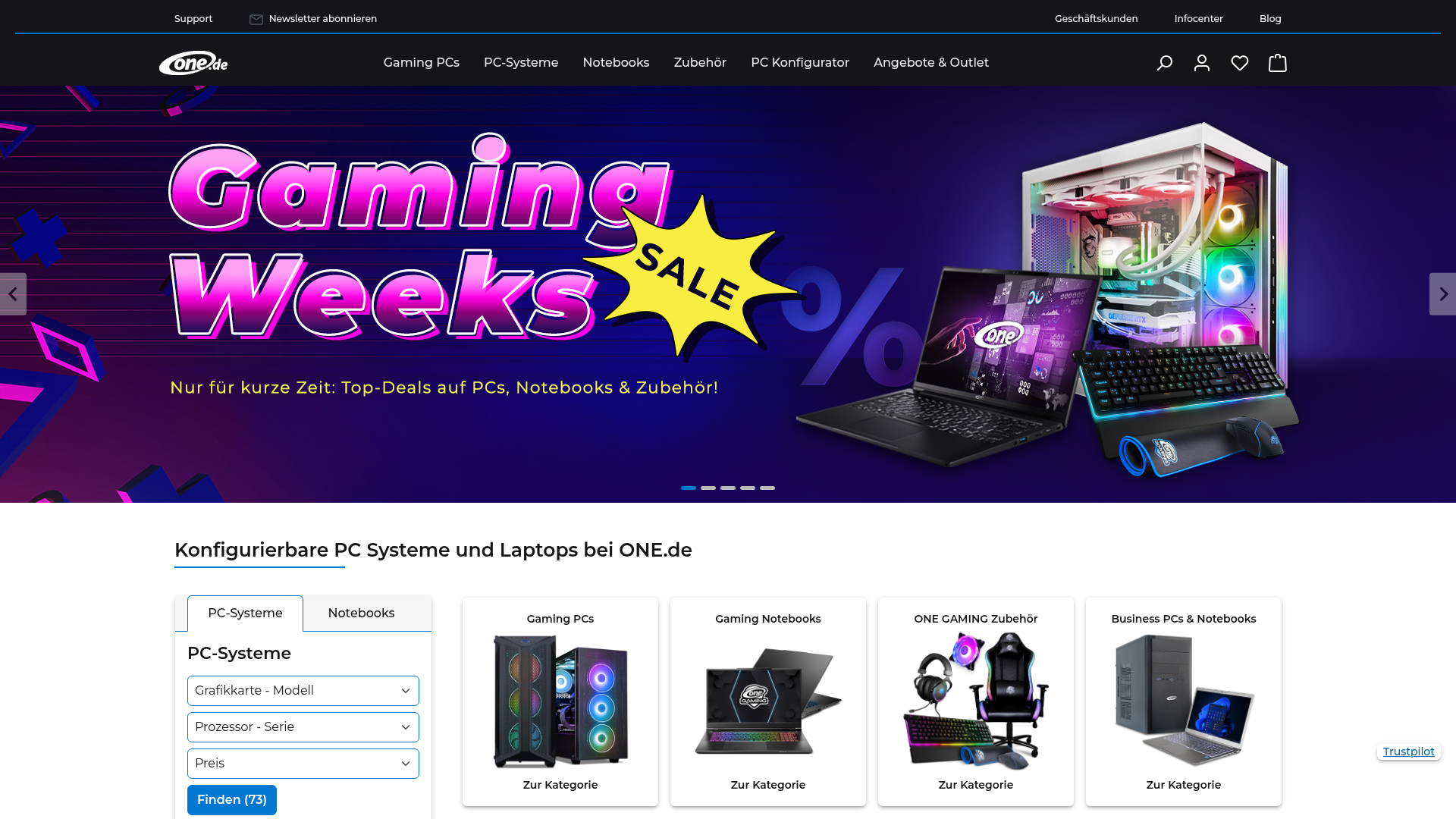 Screenshot van one.de