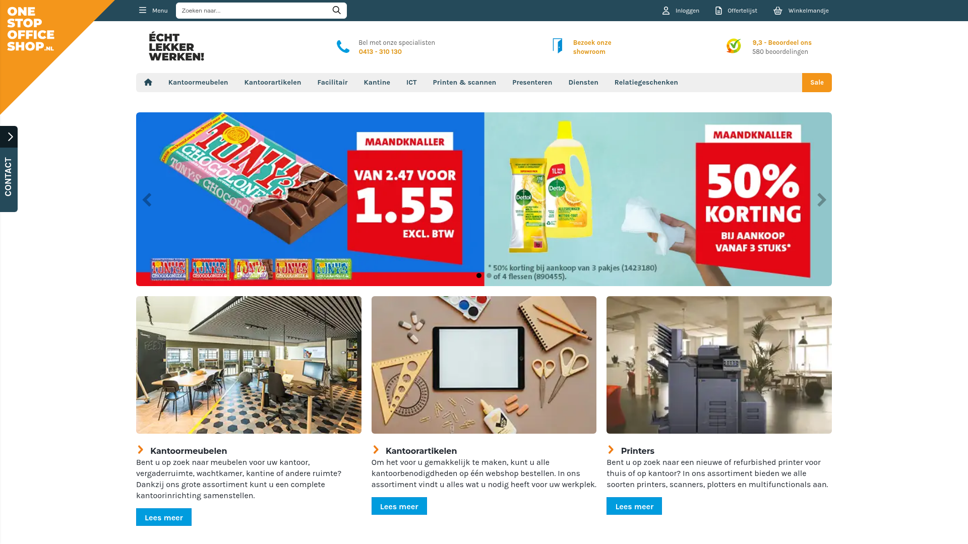 Screenshot van one-stop-office-shop.nl