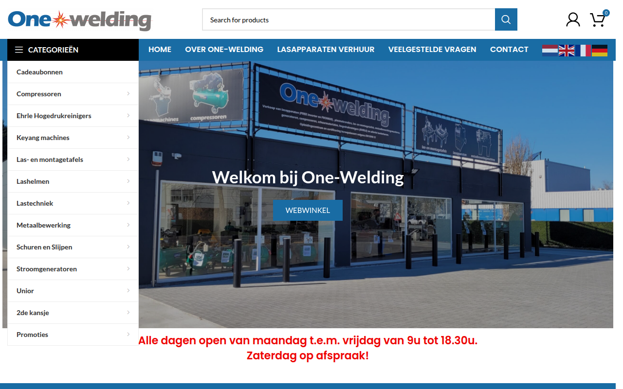 Screenshot van one-welding.be