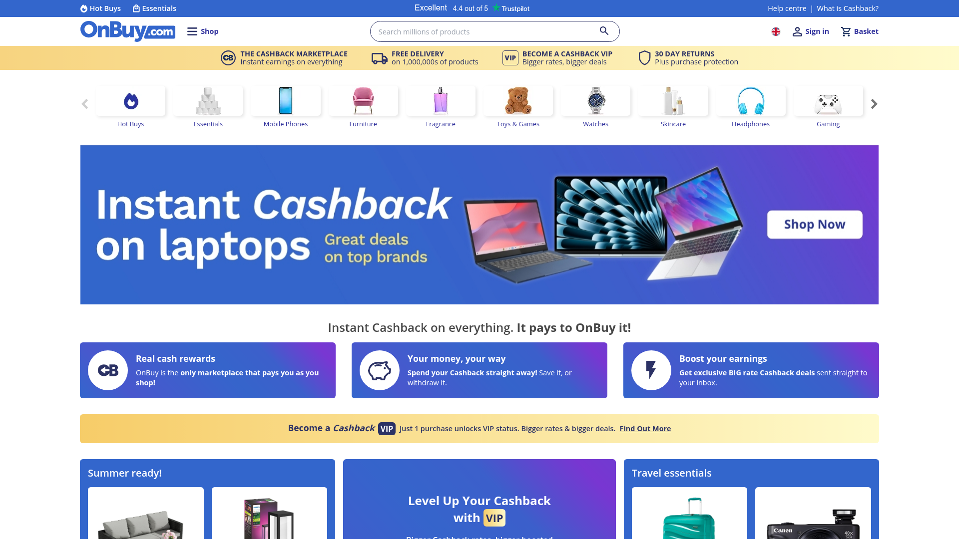 Screenshot van onebuy.com