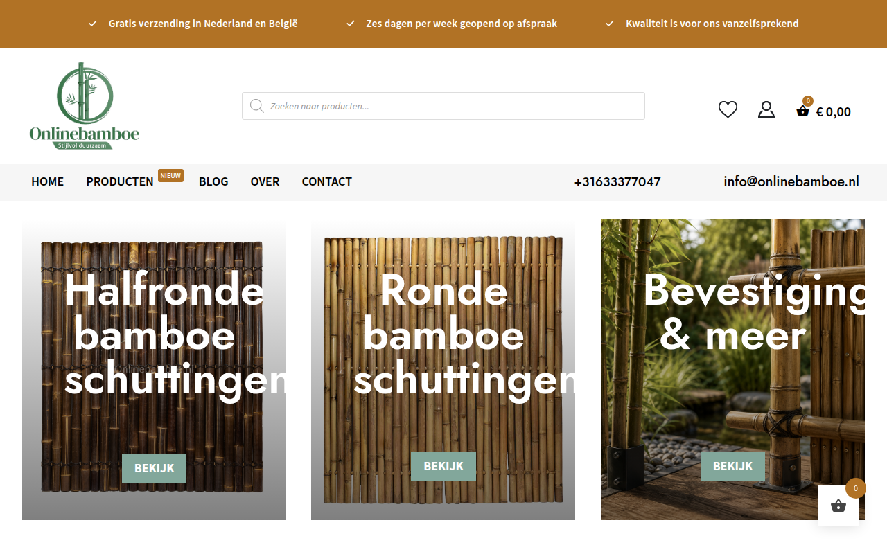 Screenshot van onlinebamboe.nl
