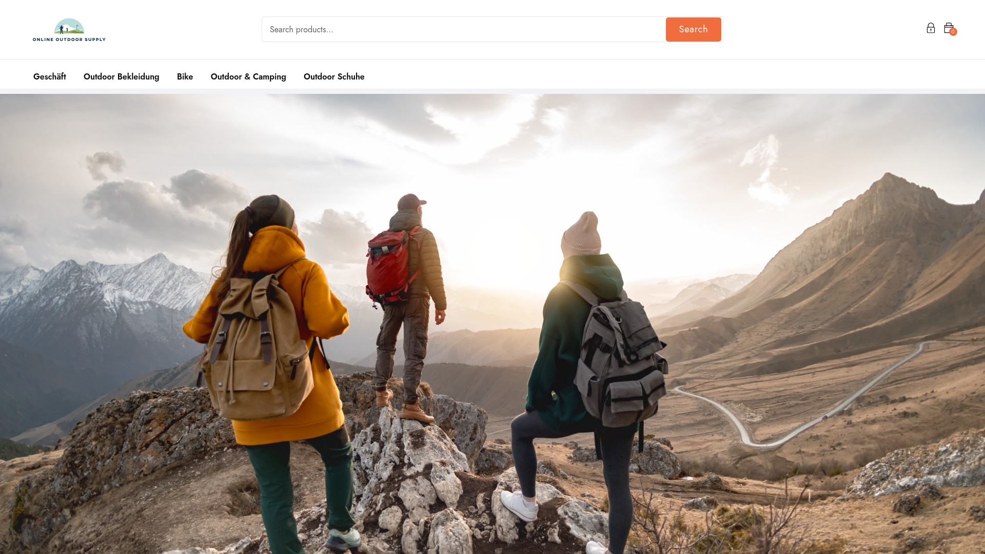 Screenshot van onlineoutdoorsupply.com