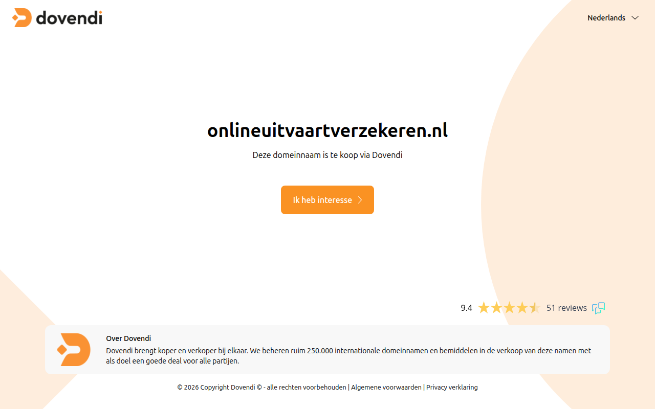 Screenshot van onlineuitvaartverzekeren.nl