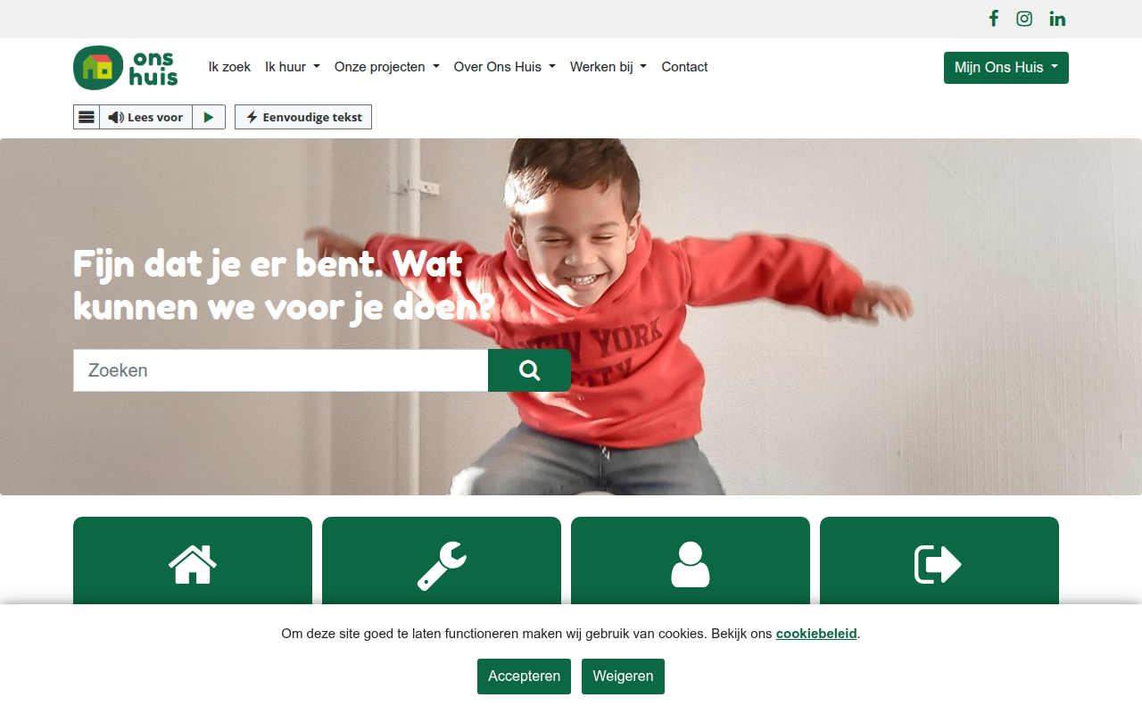 Screenshot van onshuis.com