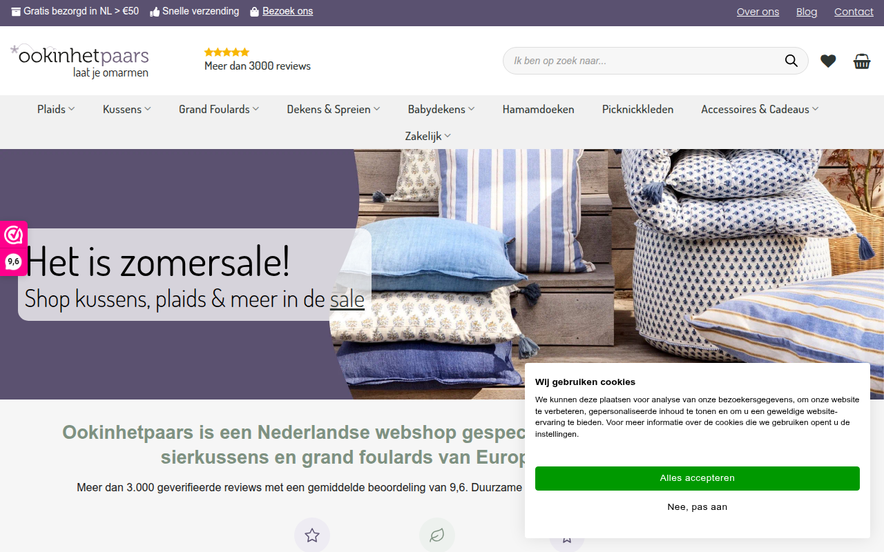 Screenshot van ookinhetpaars.nl