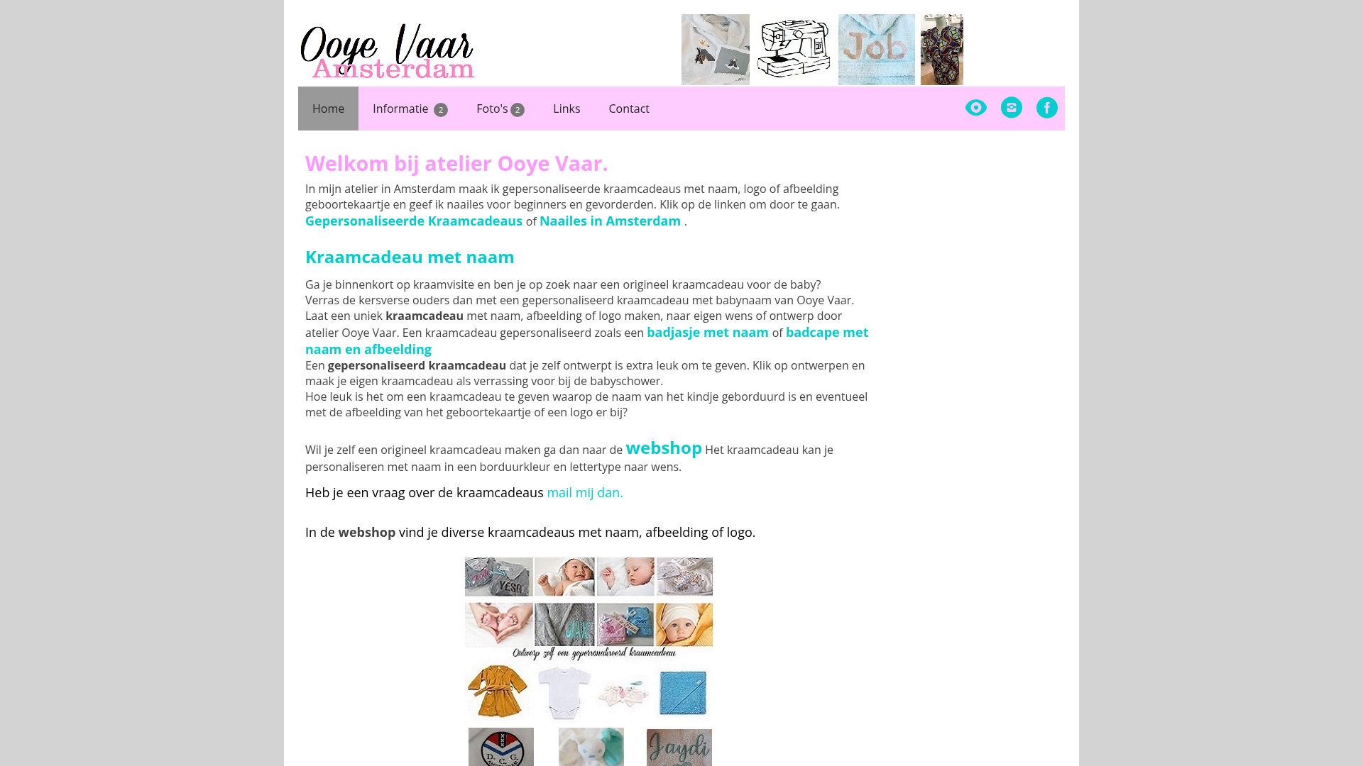 Screenshot van ooyevaar.com
