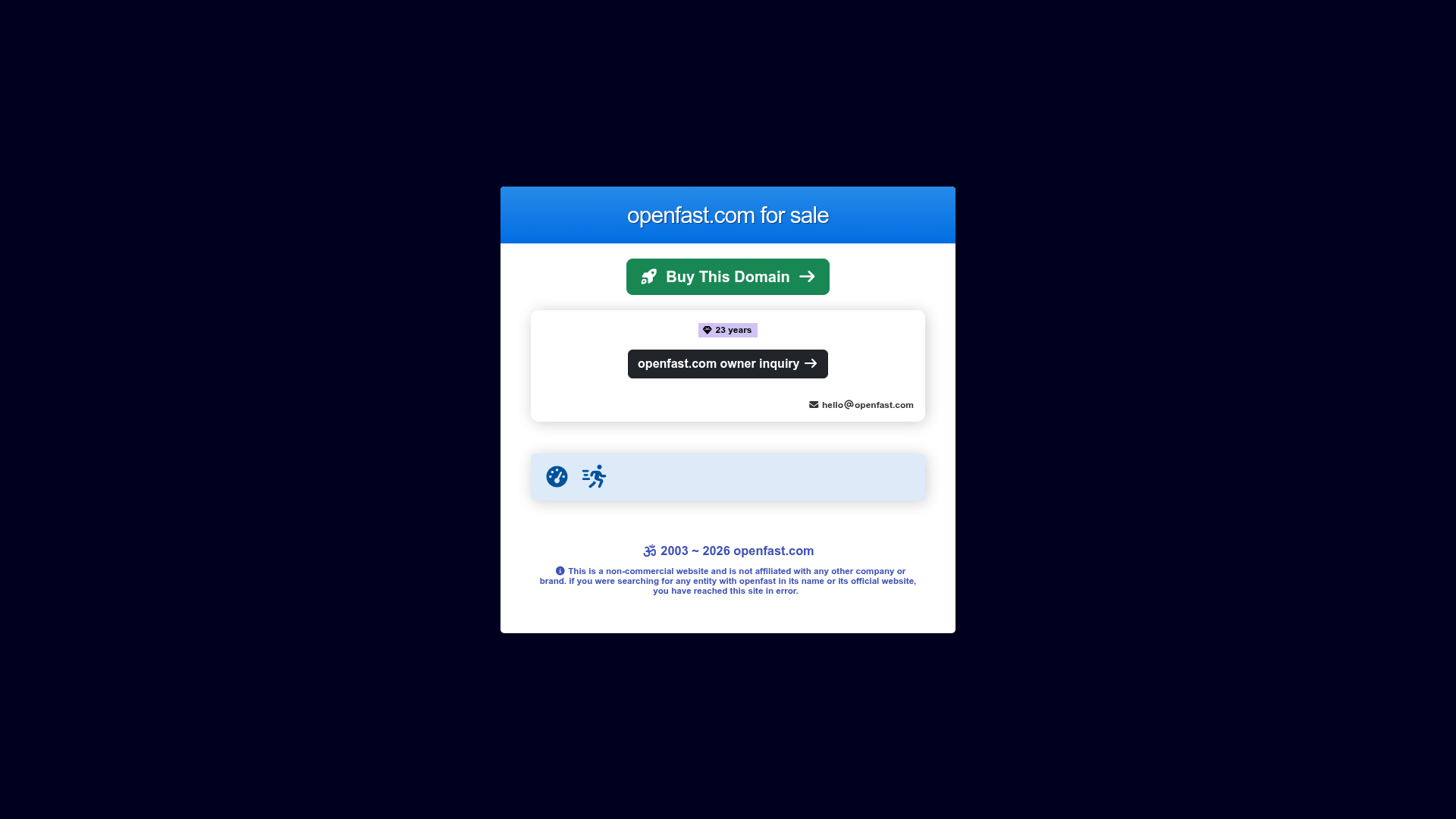 Screenshot van openfast.com