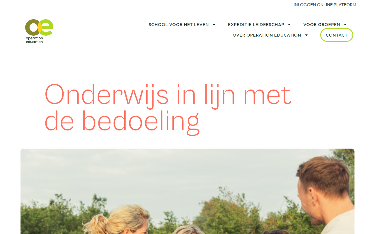 Screenshot van operation.education