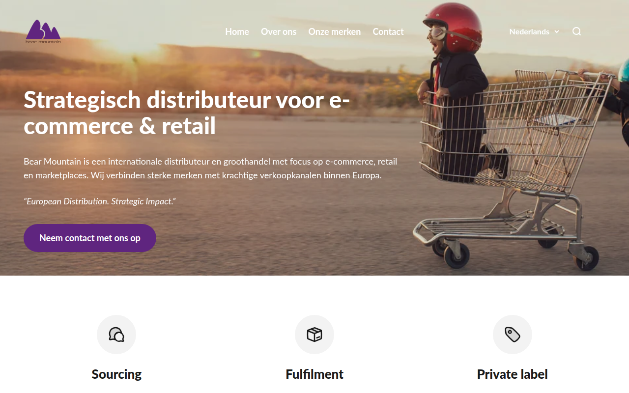 Screenshot van optimerce.nl