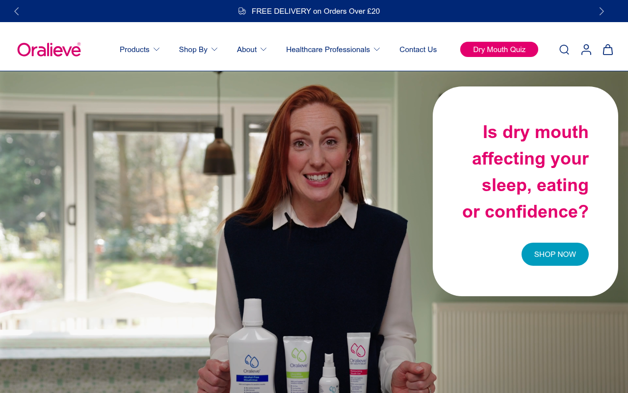 Screenshot van oralieve-direct.myshopify.com