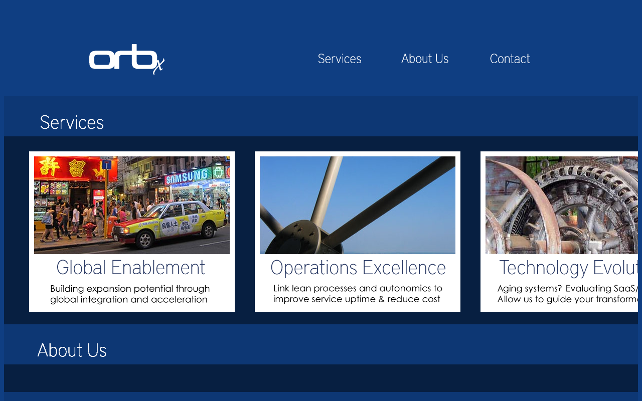 Screenshot van orbx.com