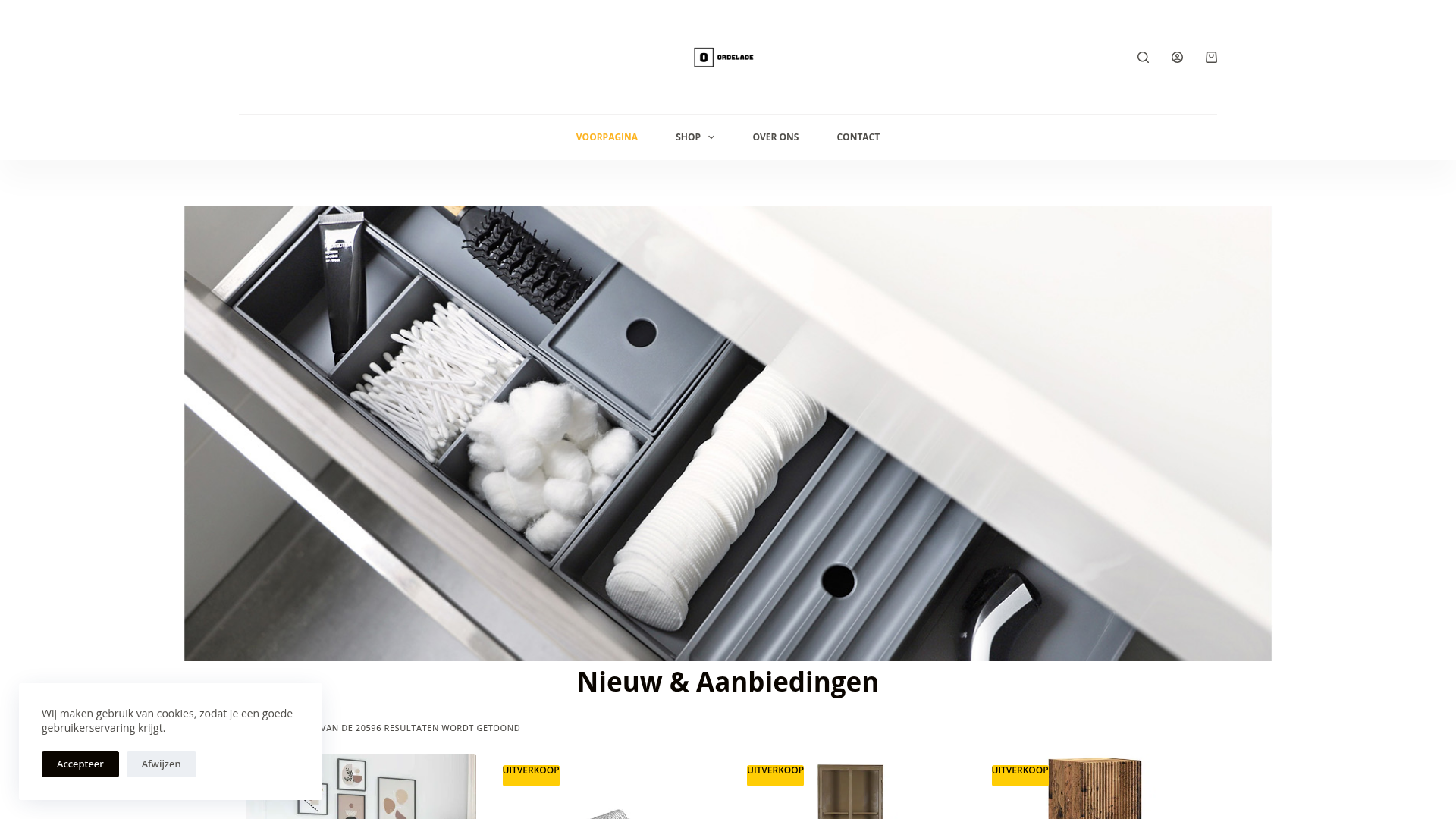 Screenshot van ordelade.com