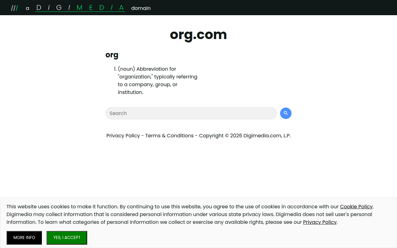 Screenshot van org.com
