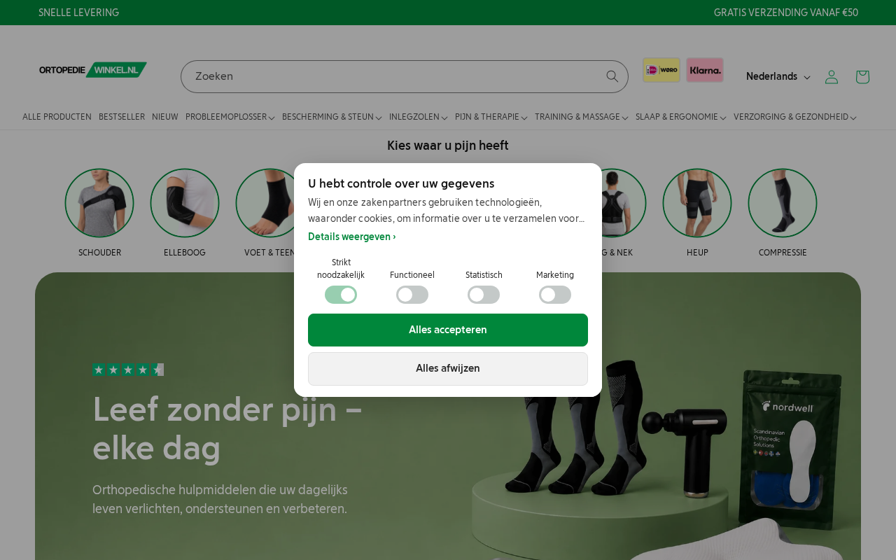 Screenshot van ortopediewinkel.nl