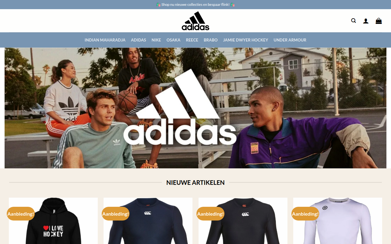 Screenshot van osakaofficial.com