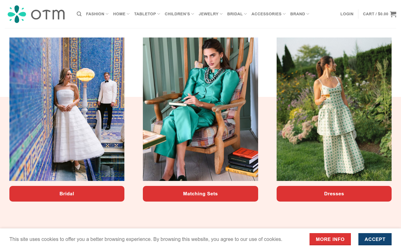 Screenshot van otm-boutique.com