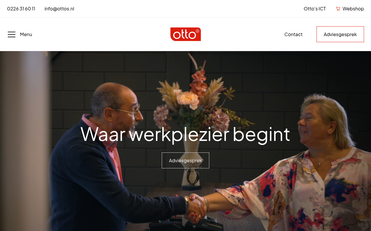 Screenshot van ottos.nl