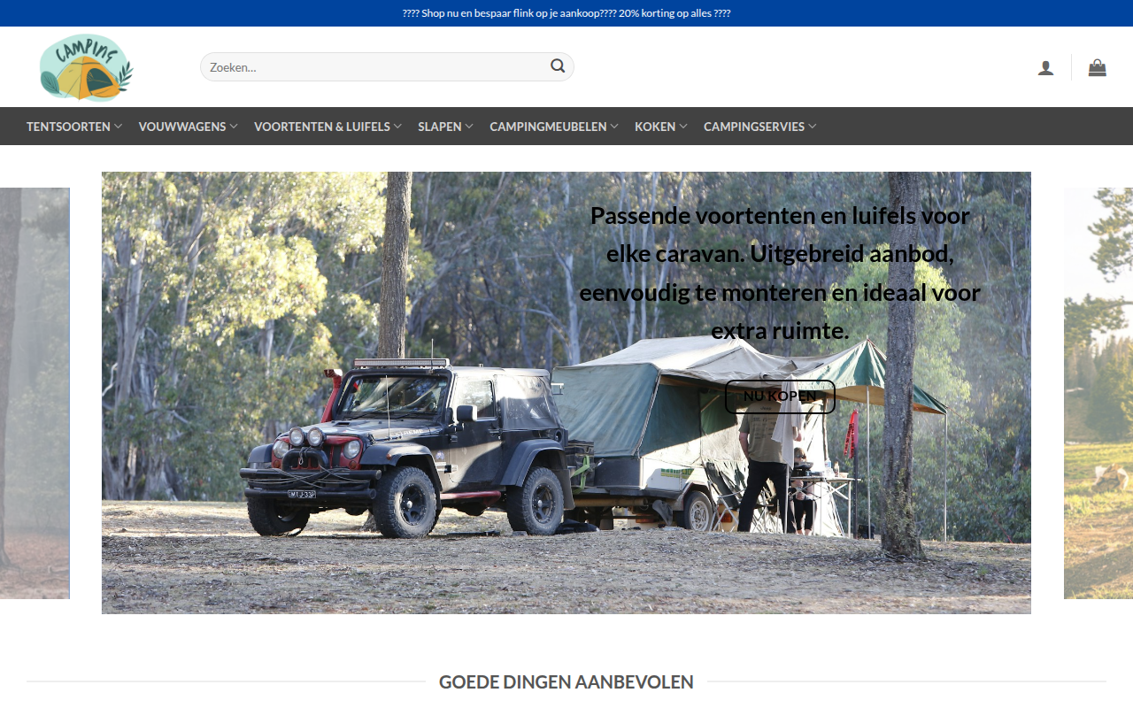 Screenshot van outdoor-kamperen.com