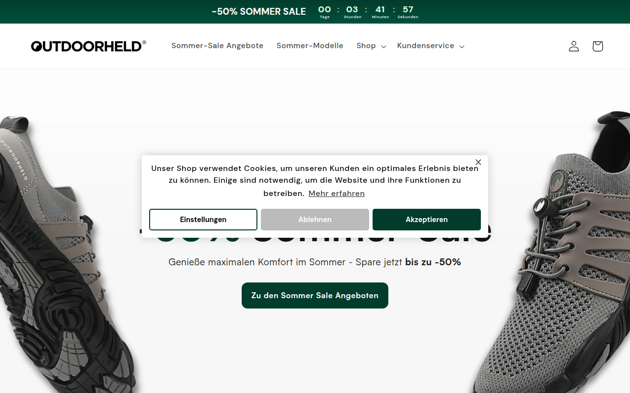 Screenshot van outdoorheld.at