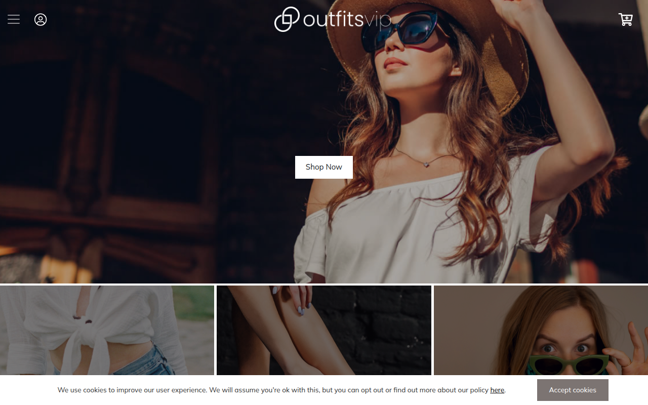 Screenshot van outfitsvip.com