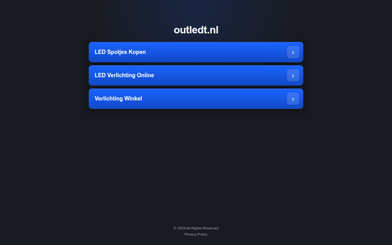 Screenshot van outledt.nl