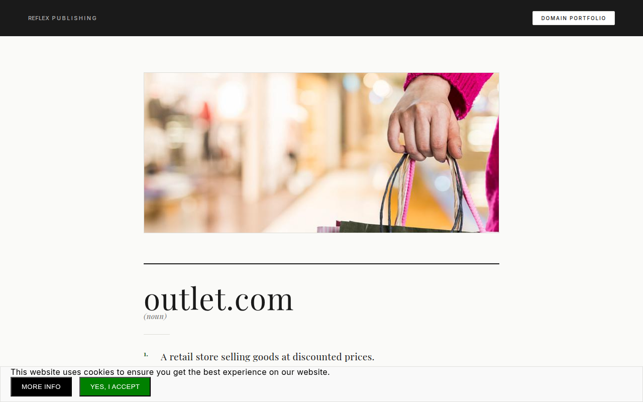 Screenshot van outlet.com