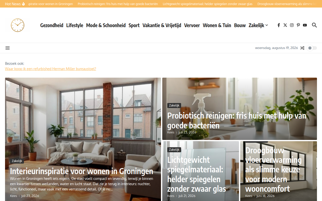 Screenshot van outletuur.nl
