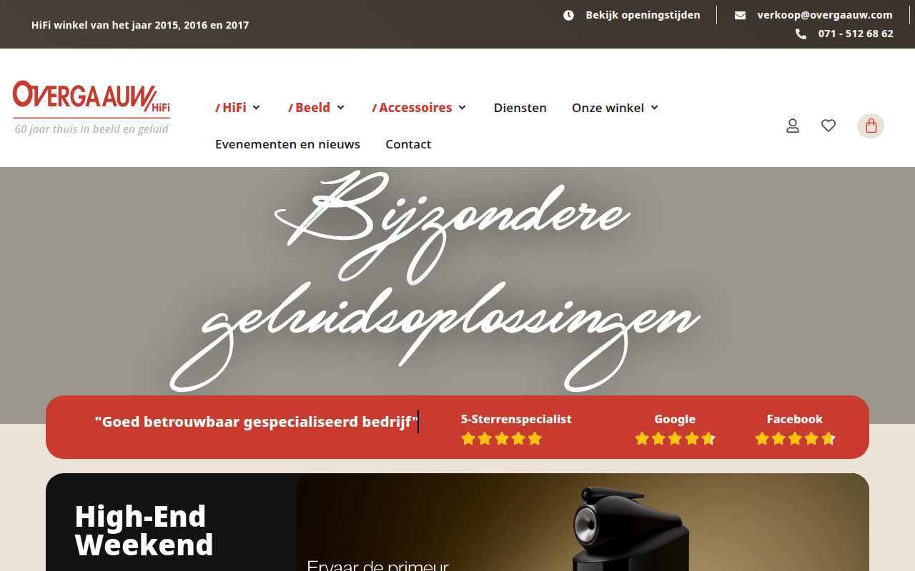Screenshot van overgaauw.com