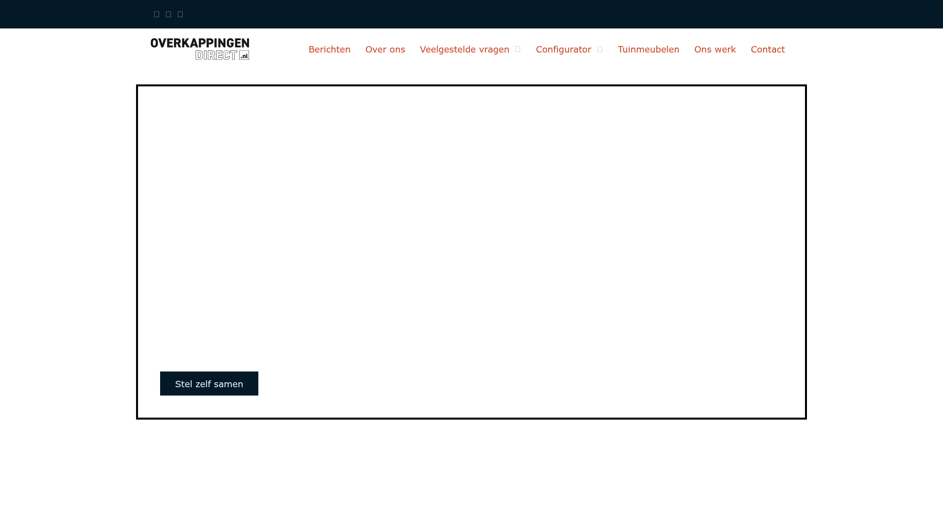 Screenshot van overkappingendirect.nl