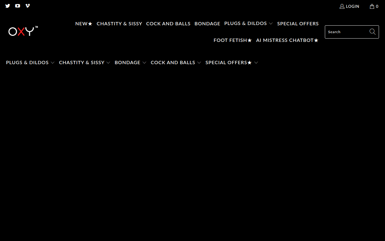 Screenshot van oxy-shop.com